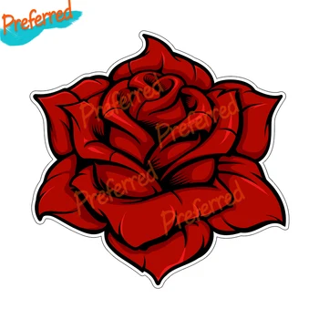 Tatuagem Série De Flores Rosa Clang Guns Rose Decalque De Corrida De Motocross Laptop Capacete Tronco De Parede De Vinil Adesivo De Carro Morrer De Corte