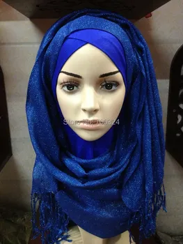H756 novos estilos de brilho de véu islâmico,o hijab muçulmano,aceitar a escolha de cores