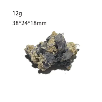 12g C2-3B Azul Natural da Fluorite Mineral Cristal Amostra De Yaogangxian PROVÍNCIA de Hunan CHINA