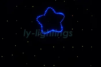 Moda brilho de estrelas luzes de fibra óptica kit Galaxy céu estrelado fibra óptica lâmpada do teto 16w de led RGBW de luz APP+ controle remoto