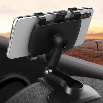 Fimilef Suporte para Carro Universal GPS 360 Graus Rotatable do Painel do Carro do Telefone Móvel Espelho de Vista Traseira do pára-Sol Titular do Telefone