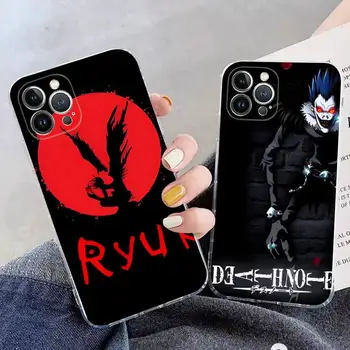 Death Note Ryuk Caso de Telefone Para o iPhone 11 12 13 14 Mini Pro Max XR X XS TPU Caso Claro Para 8 7 6 Além de SE 2020