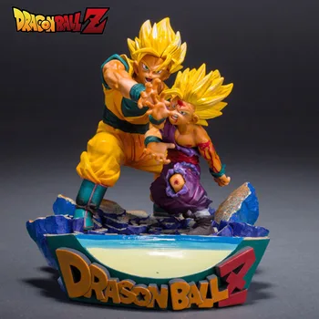 18cm Dragon Ball Z Goku & Gohan Anime Figura de PVC Figura de Ação de Coleta de Modelo de Brinquedos