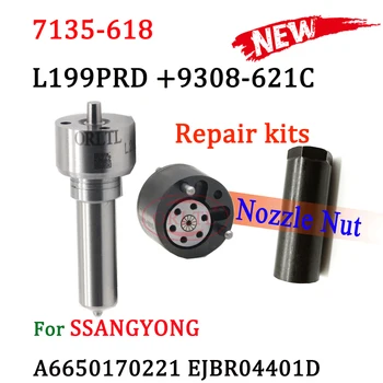 A6650170221 Injector Kit de Reparação de 7135-618 Bico L199PRD L199PBD 9308-621C para Delphi Ssangyong Pulverizador EJBR04401D EJBR04401Z