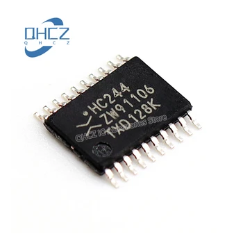 10pcs 74HC244PW TSSOP-20 Densa Pin SMD Lógica-Controlador de memória Intermédia Transceptor Novo e Original Chip IC Em Stock