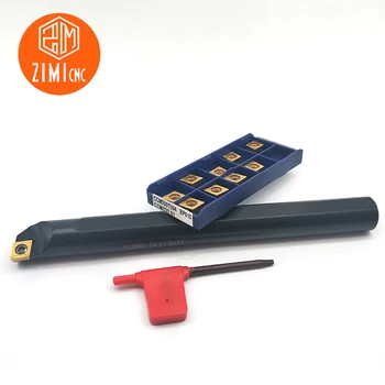 S20R-SCLCR09 orifício interno barra de corte da barra de mandrilar +CCMT09T carboneto de lâmina conjunto de torno CNC, ferramenta de corte de uma ferramenta para mandrilamento de titular
