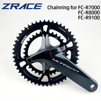 ZRACE Bicicleta Chainwheel 50-34T 52-36T 53-39T Para Simano Estrada Pedaleira 105 FC-R7000 / ULTEGRA FC-R8000 / DURA-ACE FC-R9100 Peças