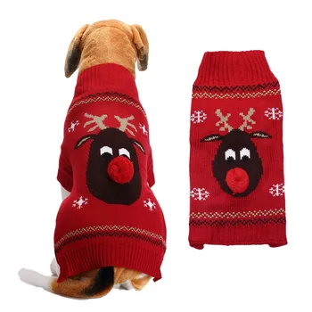 Natal Cão de Estimação Blusas de Inverno Cão-Roupas para Cães Pequenos Agasalho Quente Casaco de Roupa Chihuahua Macio Cachorro Roupas para Cães de Estimação