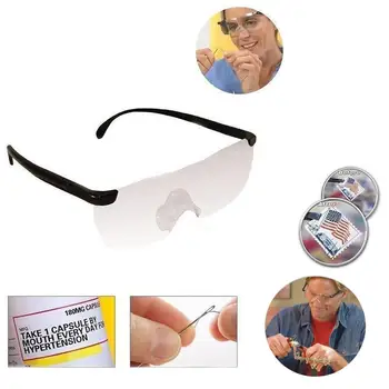 Ampliação Presbiopia Óculos Óculos de Leitura 160% de Ampliação para Ver Mais e Melhor Lupa Portátil