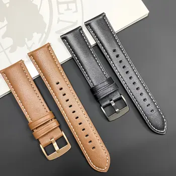 Faixa de Relógio de couro para Samsung Engrenagem S3 Classic / Frontier / Gear 2 R380 / Neo R381 / Live R382 pulseira de cinto pulseira pulseira