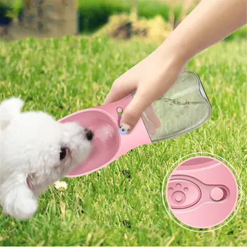 Portátil Cão de Garrafa de Água para WalkingAntibacterial Seguro e Durável Não BPA Viagem Cão Beber Garrafa de Água, para Caminhadas ao ar livre