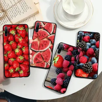 Frutos de morango comida Caso De Telefone Huawei honor Mate P 10 20 30 40 i 9 8 pro x Lite inteligente 2019 nova 5t