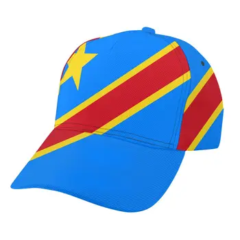 2021 Novo Boné De Beisebol De Pesca Caps Homens A Caça Exterior Chapéu De Caminhada Chapéu República Democrática Do Congo Bandeira