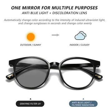 Unisex Computador Óculos Fotossensíveis/Luz Azul Bloqueio De Óculos Oval Quadro Funcional Desgaste Do Olho Design De Moda Olhos De Aro