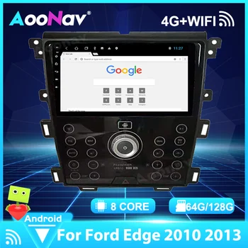 Para Ford Edge 2010 2013 auto-Rádio Multimédia Leitor de Navegação GPS, Sistema Android Estéreo Tela de Condução Gravador de Vídeo