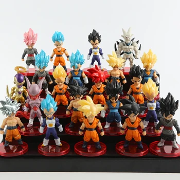 O Anime Dragon Ball Figura De Ação Do Super Saiyajin Vegeta Boneca De Goku, Goku Conjunto Brinquedo