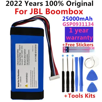 100% Original Novo 25000mah GSP0931134 01 Bateria para JBL Boombox Player alto-Falante Batterie Baterias de número de rastreamento com ferramentas de