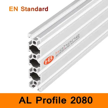 2080 Perfil de Alumínio PT Standard Industrial Suporte para DIY Suporte de Mesa Titular AL Alumínio com formato 200-500mm Impressora 3D de Peças