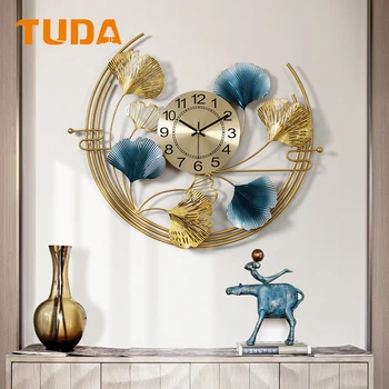 TUDA Chinês Novo Estilo Decorativo Relógio Sala de estar, Sala de Jantar, Entrada de Relógio de Luxo Moderno Criativas de Decoração de Parede Relógio de Parede