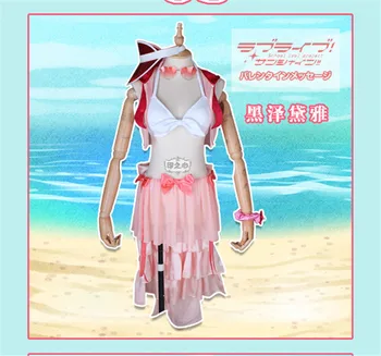 Lovelive Sol Aqours Vestido Novo SIC12 Tsushima Movimento fato de banho Traje Cosplay de Todos os membros para o Conjunto Completo