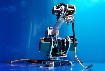 6DOF Robô Mecânico Completo de Aço Mecânicas do Metal de Aço Inoxidável Manipulador DIY Brinquedo de RC