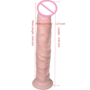 Grande Anal com Vibrador Comprimento 24cm,Largura de 3,5 cm de Silicone Macio Pênis vibrador Adultos de Produtos do Sexo para as Mulheres, a masturbação brinquedos sexuais produtos