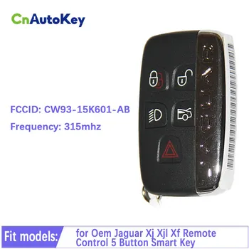 CN025001 mercado de Reposição, 5 Botão de Chave Inteligente Para a Jaguar Xj Xjl Xf Remoto Frequência 315mhz FCCID Número CW93-15K601-AB