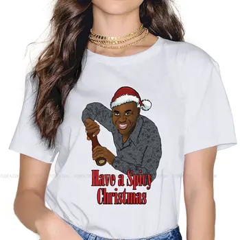 Picante de Natal Clássico mais Recente Camisetas Ainsley Harriott Meme TV Mulher de Algodão Puro Streetwear T-Shirt Gola Redonda Tamanho Grande