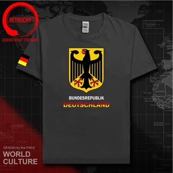 Alemanha Deutschland T-shirt Homem Camisolas 2022 T-shirt alemão Brasão De Armas da Nação Equipe Tee Sporting Reunião de Fãs de Fitness Camiseta