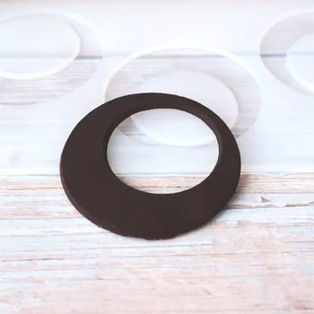 O círculo a forma de Silicone antiaderente de Chocolate do Molde de Gelo Moldes Molde de Bolo de Bakeware Ferramentas de Cozimento