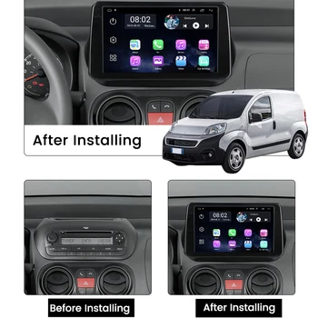 Rádio do carro Fiat Fiorino Qubo 2008-2017 Android Estéreo do Carro Player Multimídia GPS de Navegação de Áudio Carplay FM TV WIFI 4G