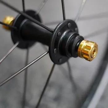 3 cores de Dobramento de bicicleta hub de rolamento de titânio para uma brompton, bike roda dianteira de segurança alavanca de liberação lenta