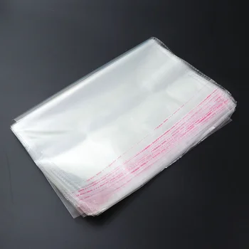 Bagscello Celofane Clearpoly Embalagem Padaria Auto Resealable Envoltório Cookie Adesiva De Vedação Dom Adhensive Tratar De Vestuário Bolsa