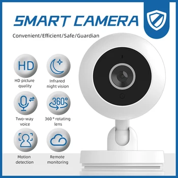 1080P WiFi Baby Monitor Inteligente da Câmera de Segurança AI de Rastreamento de Áudio e Vídeo Mini Câmera de Vigilância Interior da Segurança Home