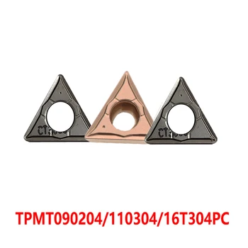 TPMT090204 TPMT110304 TPMT16T304 PC TT8125 TT9225 CT3000 Pastilhas de metal duro Torno Fresa TPMT 110304 Ferramenta para Torneamento 10pcs Original