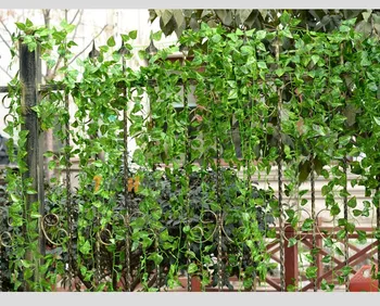 Artificial Ivy Folha Artificial Falso Pendurar as Plantas de Videira Verde Grinalda de Folhas de Plantas de Videira Falsa Folhagem Casa Decorações de parede
