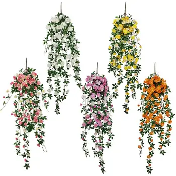 2pcs Artificial Sakura Vinha Haning Ornamentos Para a Flor Arrangem Planta de Parede Festa de Casamento Arco Casa Jardim Decoração Hotal