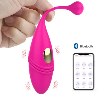 A Estimulação do clitóris Brinquedos Sexuais para as Mulheres Wearable Vibrador Vibrador Ponto G Massager Bluetooth de Controle de APLICATIVO Vaginal Aperte Exercício