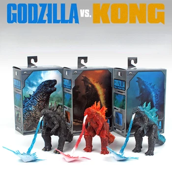 Godzilla Vs King Kong Articulado Móvel Modelo de Fantoches Brinquedos para Crianças SHM Monstro Energia Nuclear Jet 15cm em caixa