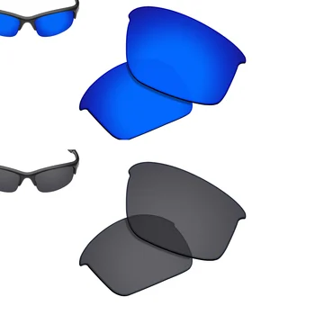 SmartVLT 2 Pares de Óculos Polarizados de Substituição de Lentes para Oakley Bottle Rocket-Azul escuro e o Preto Sólido