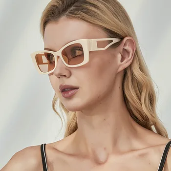 A nova safra de Moldura Quadrada de Óculos de Sol das Mulheres da forma Óculos de sol das Mulheres da Marca do Designer de Óculos UV400 Óculos Gafas De Sol
