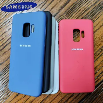 Original Samsung Galaxy Note9 Líquido Caso de Silicone Suave Toque Shell Capa para Galaxy Note8 Completo de Protecção da caixa do Telefone Móvel
