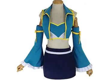 Lucy Heartfilia Fairy Tail 7 anos, o traje de cosplay lolita escola para meninas uniforme de Marinheiro saia do terno vestido de festa traje